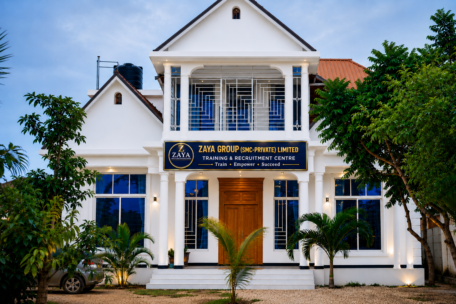 Front view of ZAYA GROUP Head Office and Training and Recruitment Centre